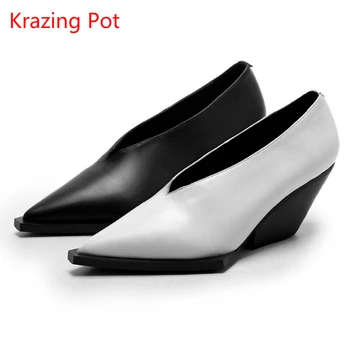 Fashion Superstar Brand High Heels Women Pumps Wedges Lady Solid Square Toe Increased Shoes Runway Model Show Lazy Shoes L51
Fashion Superstar Brand High Heels Women Pumps Wedges Lady Solid Square Toe Increased Shoes Runway Model Show Lazy Shoes L51