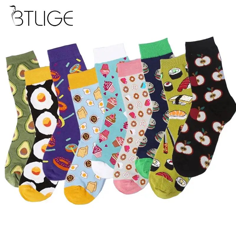 Women Cute Fruit Food Socks Coffee Avocado Apple Cherry Hamburger Egg Donuts Crew Sock Women Cotton Socks For Female Girl
Women Cute Fruit Food Socks Coffee Avocado Apple Cherry Hamburger Egg Donuts Crew Sock Women Cotton Socks For Female Girl