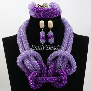 Amazing! Lilac Mix Purple Costume Nigerian Wedding African Beads Jewelry Set Crystal Chunky Necklaces Set Free Shipping ALJ465
Amazing! Lilac Mix Purple Costume Nigerian Wedding African Beads Jewelry Set Crystal Chunky Necklaces Set Free Shipping ALJ465