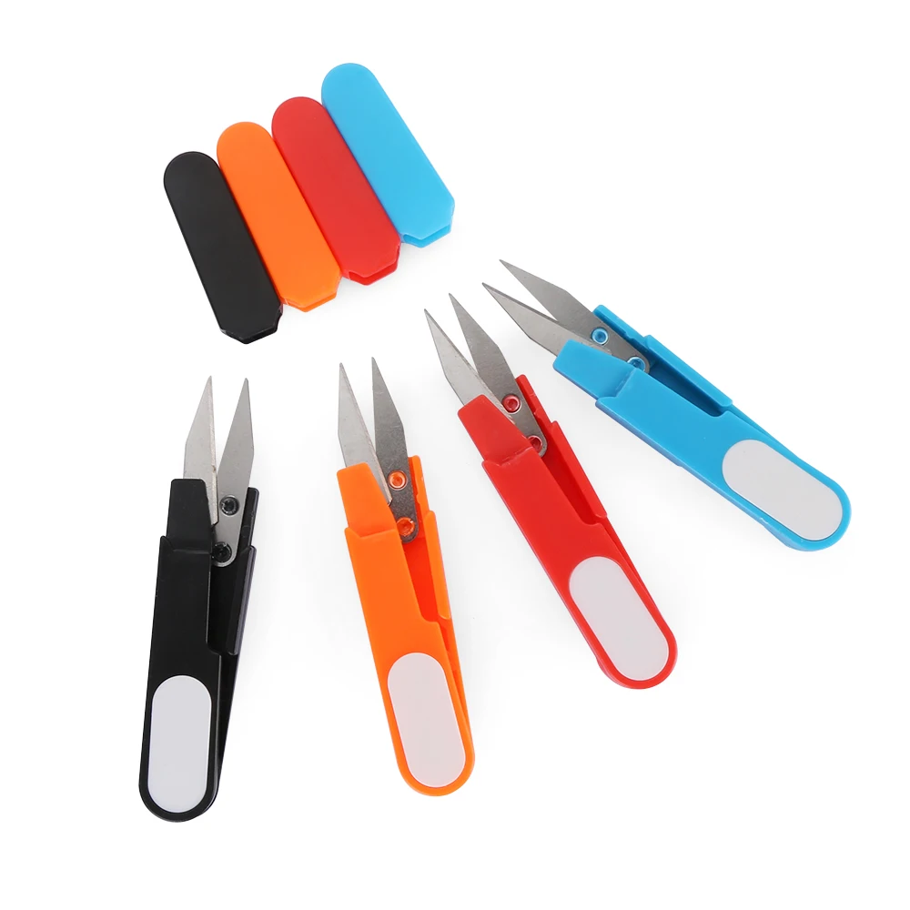 1pc U-Shape Cross Stitch Sewing Scissors Tailors Thread Cutter Plastic Handle Safety Cover Embroidery Portable Needle Crafts DIY
1pc U-Shape Cross Stitch Sewing Scissors Tailors Thread Cutter Plastic Handle Safety Cover Embroidery Portable Needle Crafts DIY