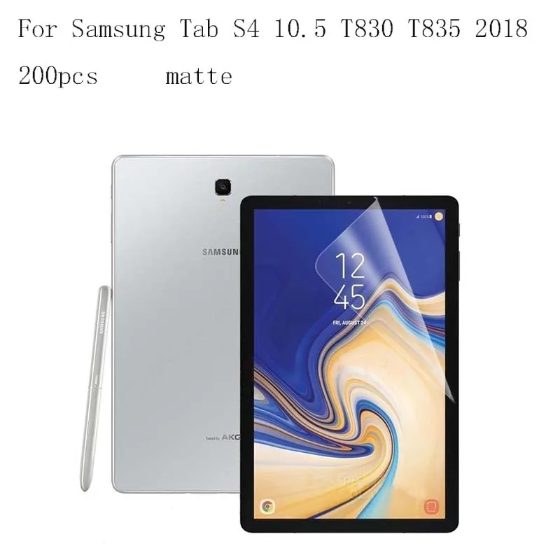 Anti-glare Tablet LCD film Screen Protector for Samsung Tab S4 10.5 T830 T835 9H Anti-scratch without retail packing 200pcs/lot
Anti-glare Tablet LCD film Screen Protector for Samsung Tab S4 10.5 T830 T835 9H Anti-scratch without retail packing 200pcs/lot