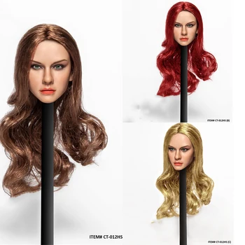 Collectible CT012 1/6 Female Head Sculpt Beauty European Head Sculpt Carved Model with Brown/Red/Blonde Hair for 12'' Figure
Collectible CT012 1/6 Female Head Sculpt Beauty European Head Sculpt Carved Model with Brown/Red/Blonde Hair for 12'' Figure