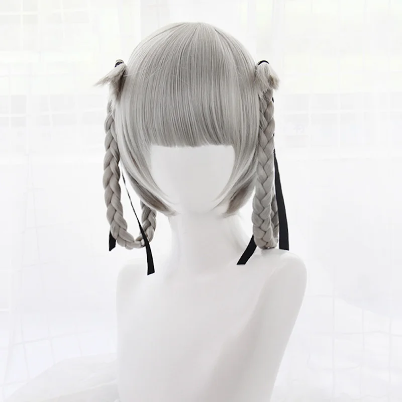 Japanese Anime Kakegurui Kirari Momobami 35cm Short Wigs Gray Braids Styled Clip on Cosplay Wig+ wig cap
Japanese Anime Kakegurui Kirari Momobami 35cm Short Wigs Gray Braids Styled Clip on Cosplay Wig+ wig cap