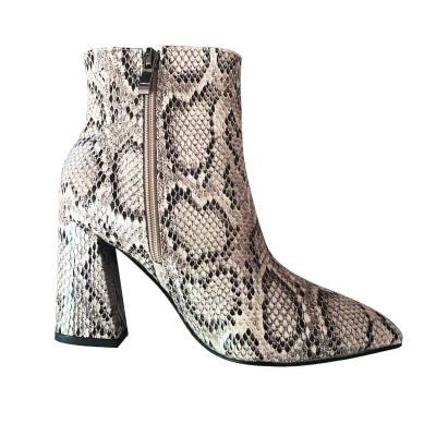 Print Snake Pu Women Ankle Boots Zip Pointed Toe Footwear Thick High Heels Female Boot Party Shoes Women 2018 New Winter
Print Snake Pu Women Ankle Boots Zip Pointed Toe Footwear Thick High Heels Female Boot Party Shoes Women 2018 New Winter