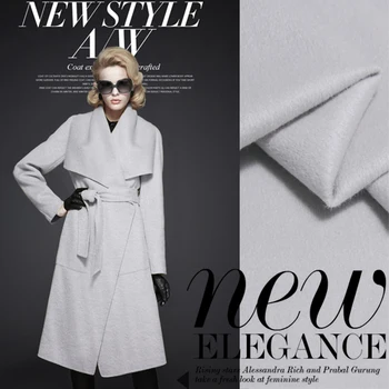 High quality Light gray wool cashmere fabric autumn and winter thick fabrics 520grams per metre
High quality Light gray wool cashmere fabric autumn and winter thick fabrics 520grams per metre
