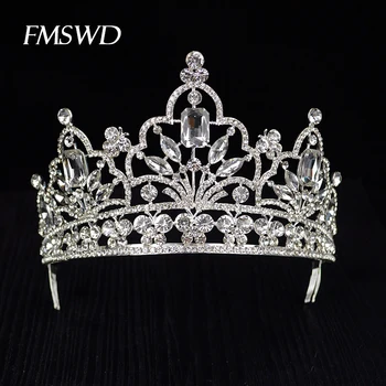 Vintage Silver Gold Color Baroque Big Tiara Queen Bride Luxuy Crystal Crowns Bridal Wedding Jewelry Hair Accessories Headdress
Vintage Silver Gold Color Baroque Big Tiara Queen Bride Luxuy Crystal Crowns Bridal Wedding Jewelry Hair Accessories Headdress