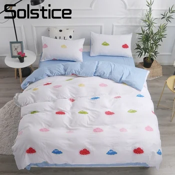 Solstice Home Textile Single Queen Bedding Set Colorful Cloud White Duvet Cover Pillow Case Blue Sheet Kid Adult Girl Bed Linens
Solstice Home Textile Single Queen Bedding Set Colorful Cloud White Duvet Cover Pillow Case Blue Sheet Kid Adult Girl Bed Linens