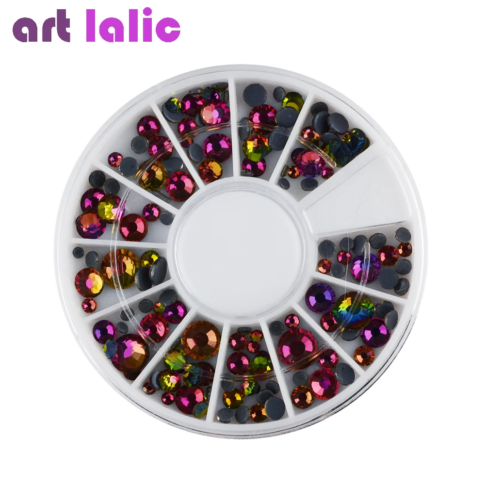 Artlalic 1 Wheel 3D Nail Art Rhinestones Gradient Flame Glitter Diamond Design Nails Decorations Crystal for Manicure
Artlalic 1 Wheel 3D Nail Art Rhinestones Gradient Flame Glitter Diamond Design Nails Decorations Crystal for Manicure