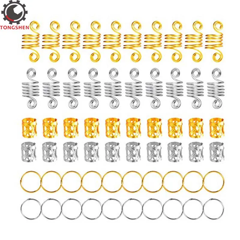 120pcs Aluminum Hair Coil Dreadlocks Hair Braid Rings Dreadlocks Metal Hair Cuffs Braiding Beads for Hair Accessory Gold
120pcs Aluminum Hair Coil Dreadlocks Hair Braid Rings Dreadlocks Metal Hair Cuffs Braiding Beads for Hair Accessory Gold