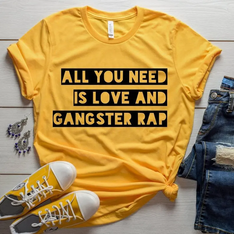 All You Need Is Love Gangster Rap Women tshirt Cotton Casual Funny t shirt Lady Yong Girl Top Tee Higher Quality Drop Ship S-488
All You Need Is Love Gangster Rap Women tshirt Cotton Casual Funny t shirt Lady Yong Girl Top Tee Higher Quality Drop Ship S-488
