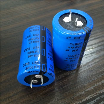 2pcs 330uF 450V CDE LPX Series 30x50mm 450V330uF Snap-in PSU Aluminum Electrolytic capacitor
2pcs 330uF 450V CDE LPX Series 30x50mm 450V330uF Snap-in PSU Aluminum Electrolytic capacitor