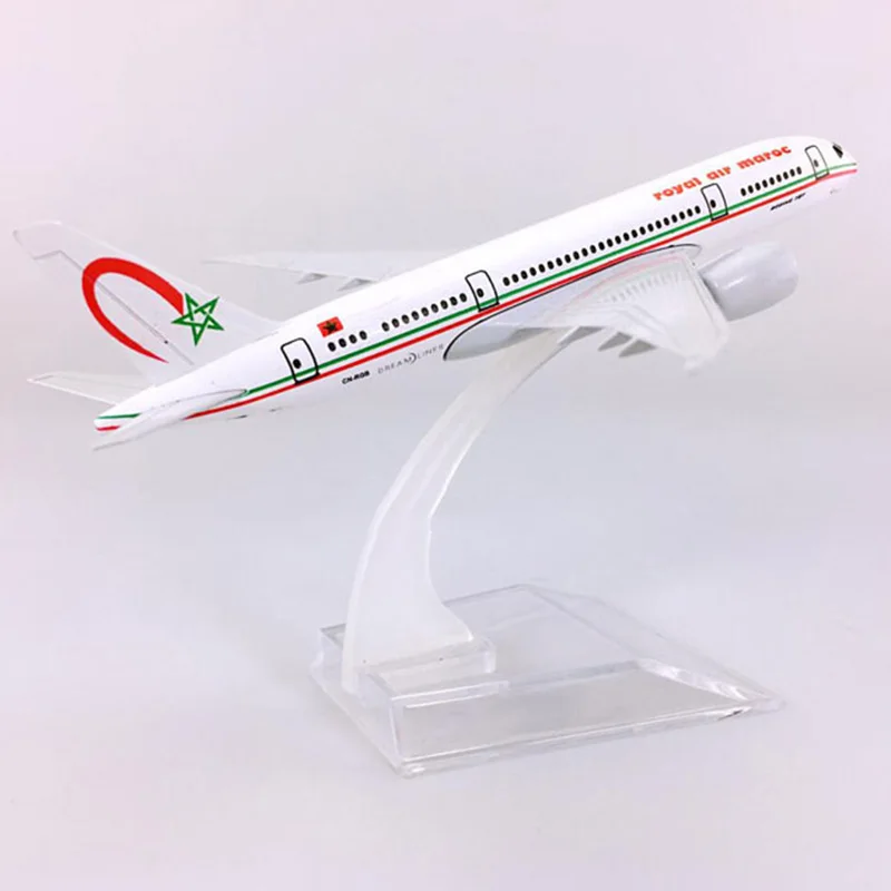 14CM 1:400 Boeing B787-800 Model Royal Air Moroccan Airlines W Base Airbus Metal Alloy Aircraft Plane Collection Display Kid Toy
14CM 1:400 Boeing B787-800 Model Royal Air Moroccan Airlines W Base Airbus Metal Alloy Aircraft Plane Collection Display Kid Toy