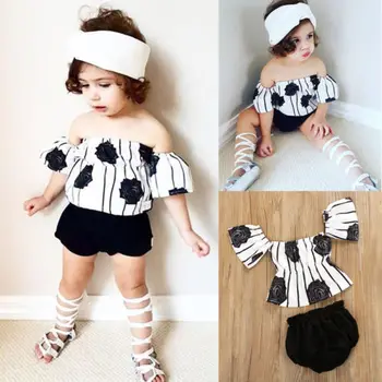 2018 2Pcs Newborn Baby Girls Clothes Off Shoulder Rose Flower Kid Girls Casual Cotton Print Tops Short Pants Outfit Clothes
2018 2Pcs Newborn Baby Girls Clothes Off Shoulder Rose Flower Kid Girls Casual Cotton Print Tops Short Pants Outfit Clothes