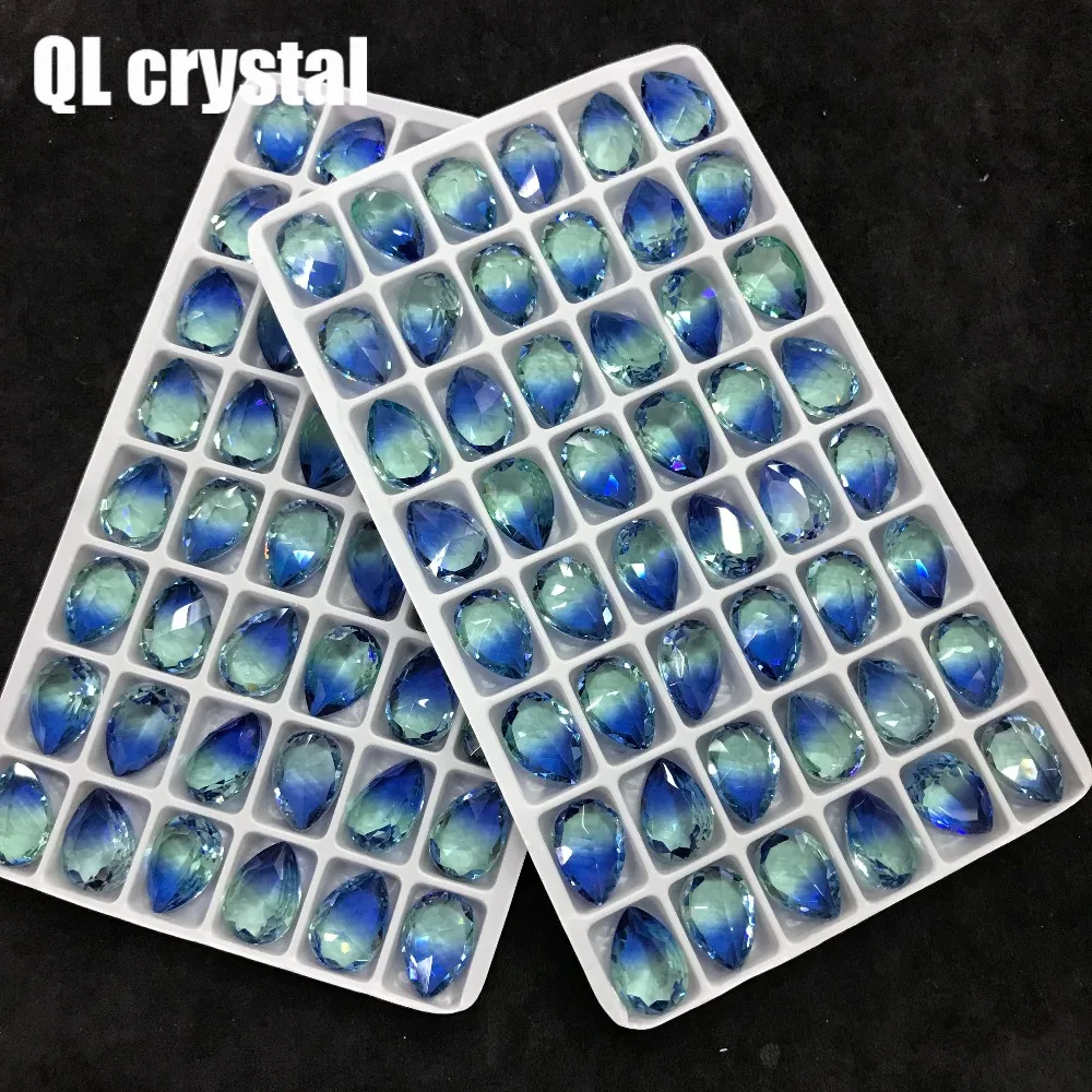 QL Crystal Tourmaline Glass Crystal 10x14mm Drops Pointback Fancy Stone for DIY garment bags shoes Jewelry accessory
QL Crystal Tourmaline Glass Crystal 10x14mm Drops Pointback Fancy Stone for DIY garment bags shoes Jewelry accessory