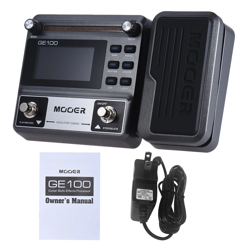 MOOER GE100 Guitar Multi-effects Processor Effect Pedal with Loop Recording(180 Seconds) Tuning Tap Tempo Rhythm Setting
MOOER GE100 Guitar Multi-effects Processor Effect Pedal with Loop Recording(180 Seconds) Tuning Tap Tempo Rhythm Setting