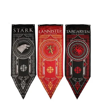 Home Decor Game Of Thrones Banner Flag Stark & Tully & Targaryen & Lannister & Baratheon & Martell & Bolton Flag 48*150cm
Home Decor Game Of Thrones Banner Flag Stark & Tully & Targaryen & Lannister & Baratheon & Martell & Bolton Flag 48*150cm