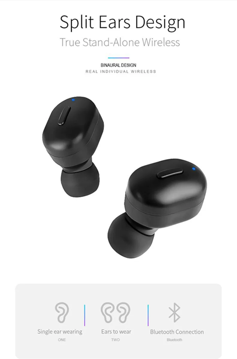TWS T1 Pro Bluetooth Earphone Headset 5.0 Wireless Stereo Bass Hifi With Mic Earphones For All Phone 2600mAh Charging Box (6)