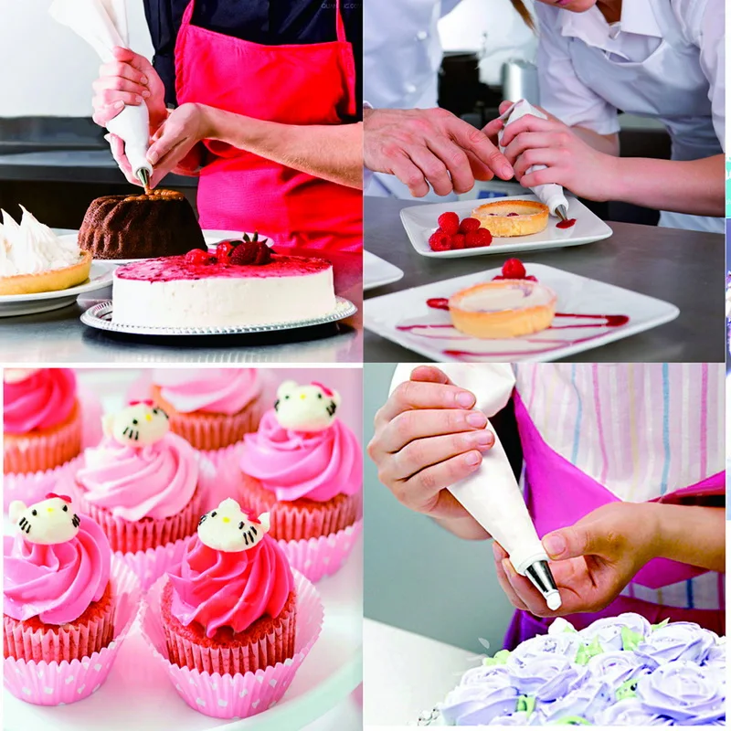 16PC/Set Stainless Steel DIY Kitchen Baking Cake Decorating Tool Silicone Icing Piping Cream Pastry Bag Nozzle Converter
16PC/Set Stainless Steel DIY Kitchen Baking Cake Decorating Tool Silicone Icing Piping Cream Pastry Bag Nozzle Converter