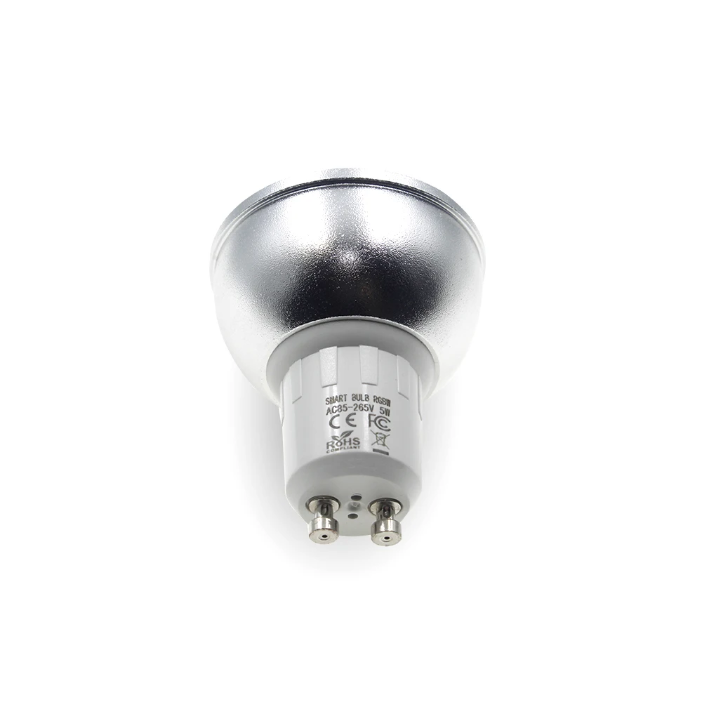 WiFi Smart Bulb GU10 RGBW 5W LED Dimmable Compatible with Alexa & Google Home LED Condenser Lamp Diffusion Spotlight
WiFi Smart Bulb GU10 RGBW 5W LED Dimmable Compatible with Alexa & Google Home LED Condenser Lamp Diffusion Spotlight