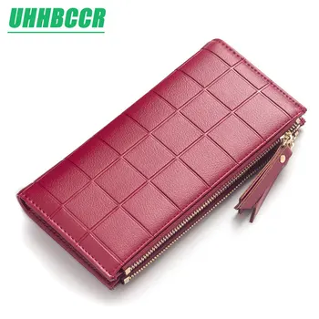 Women Leather Purse Plaid Wallets Long Ladies Colorful Walet Red Clutch 10 Card Holder Coin Bag Female Double Zipper Wallet Girl
Women Leather Purse Plaid Wallets Long Ladies Colorful Walet Red Clutch 10 Card Holder Coin Bag Female Double Zipper Wallet Girl