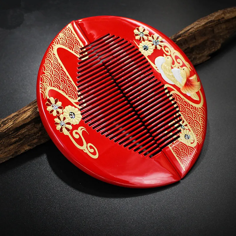 Hot sale Natural hand painted boxwood comb with dragon and phoenix patterns, festive wedding comb, massage function comb
Hot sale Natural hand painted boxwood comb with dragon and phoenix patterns, festive wedding comb, massage function comb