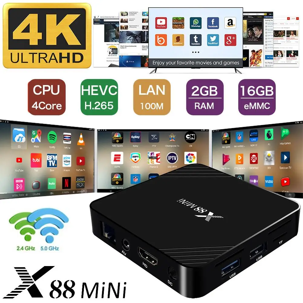 X88 Mini Smart TV Box RK3328 HD Network Player Android 9.0 2G 16G Voice Version Set-top Box Android Tv Box
X88 Mini Smart TV Box RK3328 HD Network Player Android 9.0 2G 16G Voice Version Set-top Box Android Tv Box