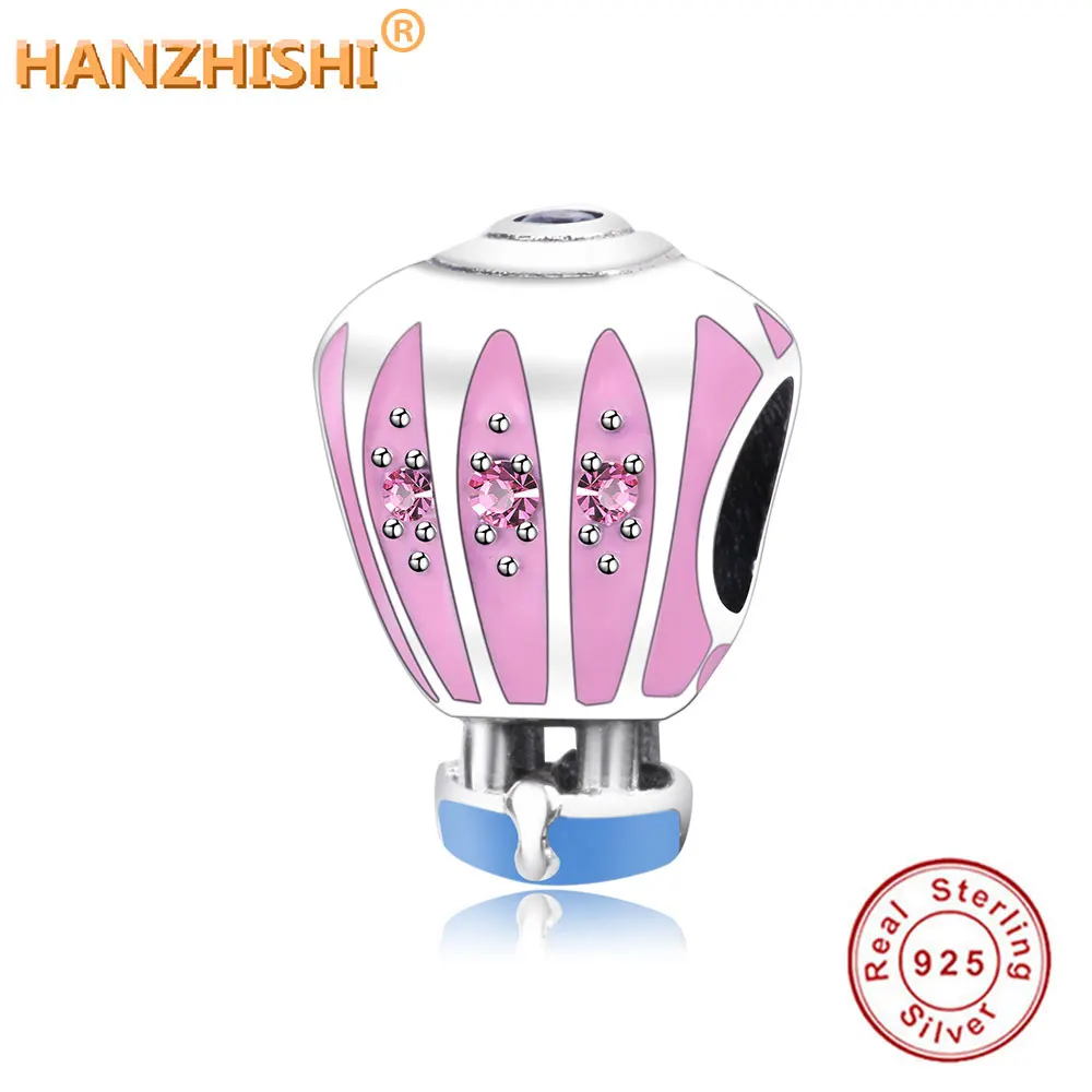 Fits Original Pandora Charm Bracelet 925 Sterling Silver Hot Air Balloon Charms Beads With CZ And Enamel Authentic DIY Jewelry
Fits Original Pandora Charm Bracelet 925 Sterling Silver Hot Air Balloon Charms Beads With CZ And Enamel Authentic DIY Jewelry