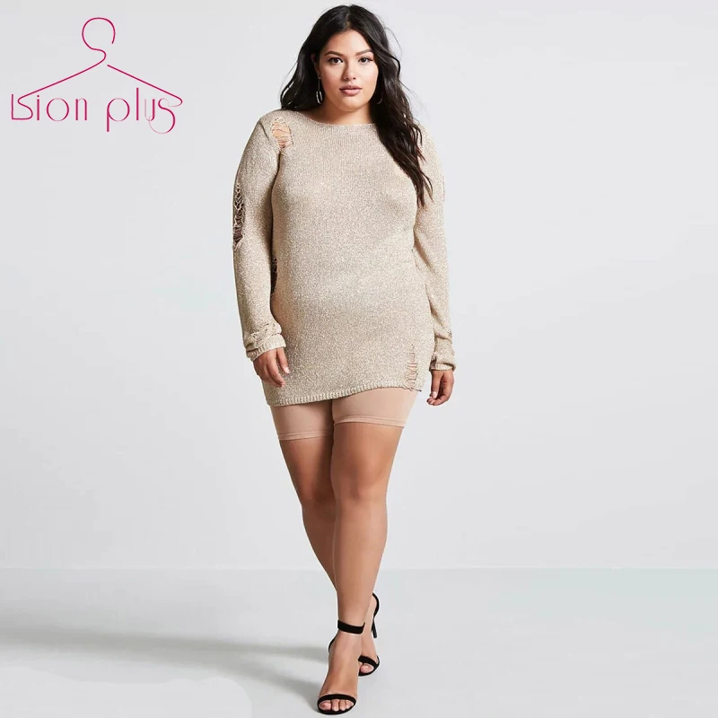 Fashion Holes Ovesized Sweater 5XL 6XL 2018 Spring Sexy Streetwear Gold Long Sleeve Pullover Sweaters Women Plus Size Clothing
Fashion Holes Ovesized Sweater 5XL 6XL 2018 Spring Sexy Streetwear Gold Long Sleeve Pullover Sweaters Women Plus Size Clothing