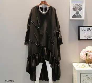 European style 2019 New arrivals summer Spring fashion women clothes Irregular solid color loose casual dress T3307
European style 2019 New arrivals summer Spring fashion women clothes Irregular solid color loose casual dress T3307