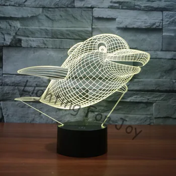 7 color change Cute Dolphin Animal Night Light USB lamp 3D LED NightLight Acrylic Colorful Gradient Atmosphere Lamps lightings
7 color change Cute Dolphin Animal Night Light USB lamp 3D LED NightLight Acrylic Colorful Gradient Atmosphere Lamps lightings