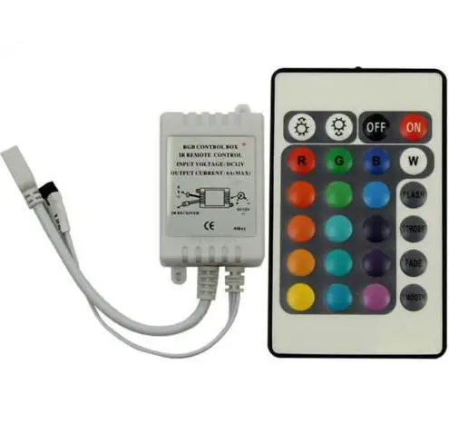 Rgb DC12v led гибкий 24key контроллер Светодиодная лента ИК пульт дистанционного