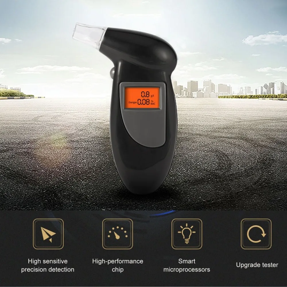 Backlight Digital Alcohol Breath Tester Breathalyzer Analyzer LCD Detector Backlight Light
Backlight Digital Alcohol Breath Tester Breathalyzer Analyzer LCD Detector Backlight Light