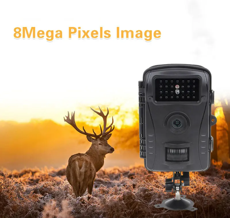 PDDHKK 8MP Photo trap Trail Camera 1080P 26pcs IR LEDs 940nm Hunting Camera IP54 Waterproof 70 Degree Angle Audio Recording
PDDHKK 8MP Photo trap Trail Camera 1080P 26pcs IR LEDs 940nm Hunting Camera IP54 Waterproof 70 Degree Angle Audio Recording