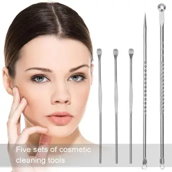 5pcs/set Ear-Pick Spoon Ear Wax Stainless Steel Tool Blackhead Comedone Remover Acne Blemish Pimple Extractor for ear cleantool
5pcs/set Ear-Pick Spoon Ear Wax Stainless Steel Tool Blackhead Comedone Remover Acne Blemish Pimple Extractor for ear cleantool