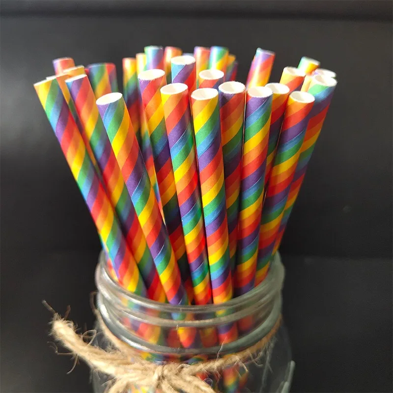 25pcs/pack eco friendly straw Rainbow straws Degradable environmental disposable bar dinner household paper straws
25pcs/pack eco friendly straw Rainbow straws Degradable environmental disposable bar dinner household paper straws