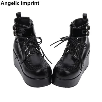 Angelic imprint mori girl Women motorcycle punk shoes lady high heels lolita ankle boots woman princess dress pumps 9710 8cm 47
Angelic imprint mori girl Women motorcycle punk shoes lady high heels lolita ankle boots woman princess dress pumps 9710 8cm 47