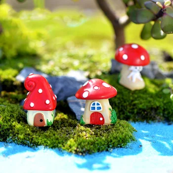 Mushroom House Village Figure decorative fairy garden cartoon Building statue bonsai miniature Moss ornaments resin craft toys
Mushroom House Village Figure decorative fairy garden cartoon Building statue bonsai miniature Moss ornaments resin craft toys