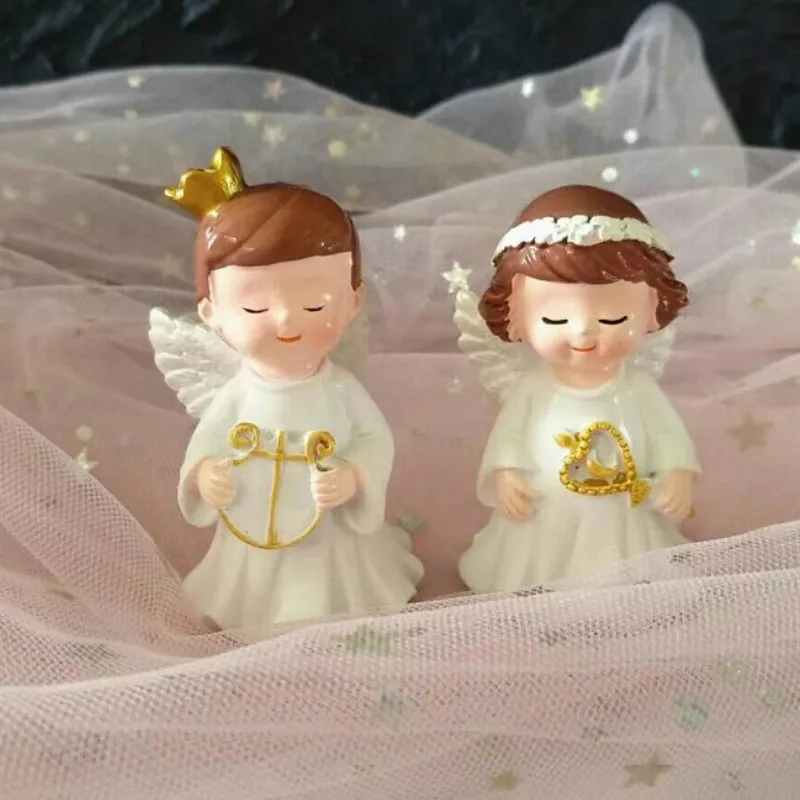 2pcs/set Europe styles Resin Angel Cute Miniature Figurines Children's birthday party cake decorations home accessories
2pcs/set Europe styles Resin Angel Cute Miniature Figurines Children's birthday party cake decorations home accessories