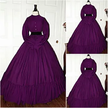 Customer-made 19 Century Vintage Victorian Civil War Southern Belle Gown Marie Antoinette dresses US4-36 C-505 
Customer-made 19 Century Vintage Victorian Civil War Southern Belle Gown Marie Antoinette dresses US4-36 C-505
