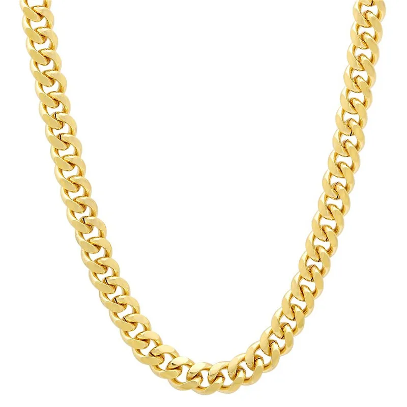 Hip Hop Men Necklace Chains Fashion Solid Gold Color Filled Curb Cuban Long Necklace DIY Chain Charm Unisex Jewelry
Hip Hop Men Necklace Chains Fashion Solid Gold Color Filled Curb Cuban Long Necklace DIY Chain Charm Unisex Jewelry