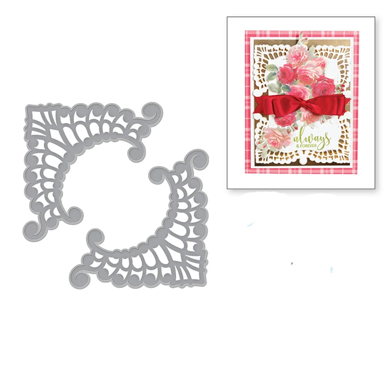 Lace Corner Border Dies Scrapbooking Metal Cutting Dies for DIY Photo Album Decorative Paper Cards Craft dies Embossing Die Cut
Lace Corner Border Dies Scrapbooking Metal Cutting Dies for DIY Photo Album Decorative Paper Cards Craft dies Embossing Die Cut