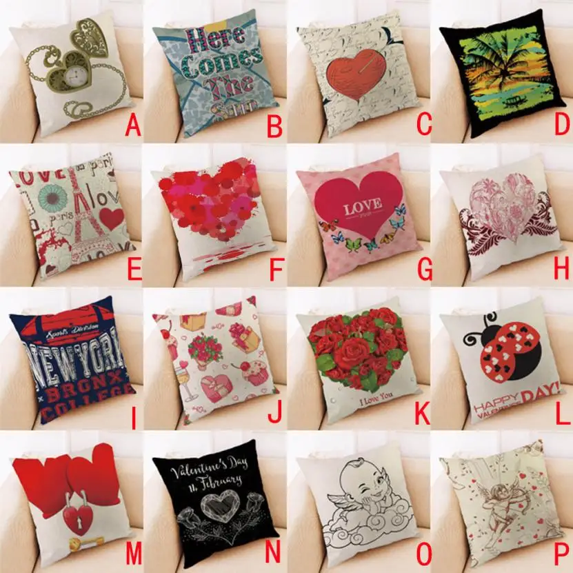 2018 Pillow Case 45*45 Happy Valentine Pillow Cases Cotton Linen Sofa Cushion Cover Home Decor Free Drop Shipping F1
2018 Pillow Case 45*45 Happy Valentine Pillow Cases Cotton Linen Sofa Cushion Cover Home Decor Free Drop Shipping F1