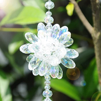 13.4 inches Hanging Chalcedony Suncatcher Clear Crystal Prisms Rainbow FengShui Car Pendants
13.4 inches Hanging Chalcedony Suncatcher Clear Crystal Prisms Rainbow FengShui Car Pendants