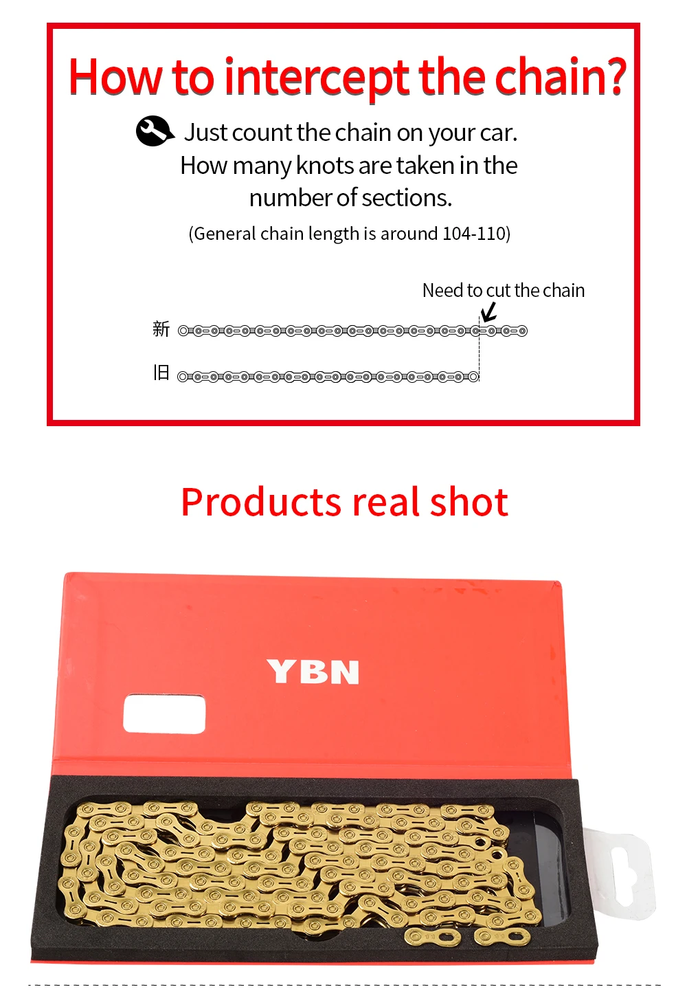 Perfect YBN Ultralight 10 11-speed bicycle chain outer hollow mountain bike road bike chain for Shimano / SRAM / Campagnolo system 8 Perfect YBN Ultralight 10 11-speed bicycle chain outer hollow mountain bike road bike chain for Shimano / SRAM / Campagnolo system 8