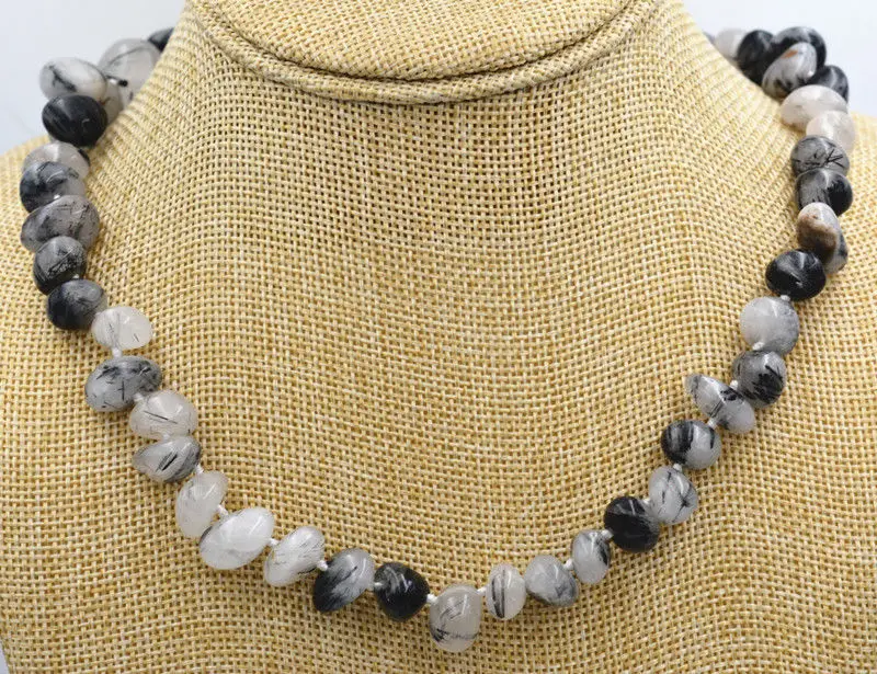 FREE SHIPPING>> NEW NATURAL Crystal Healing Point Black Tourmaline Rutile Reiki Necklace 18 "AAA
FREE SHIPPING>> NEW NATURAL Crystal Healing Point Black Tourmaline Rutile Reiki Necklace 18 "AAA