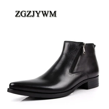 ZGZJYWM New cowhide boots Genuine Soft Leather Boots Pointed Toe Breathable Bullock Patterns Oxford Dress Shoes For Men Boots
ZGZJYWM New cowhide boots Genuine Soft Leather Boots Pointed Toe Breathable Bullock Patterns Oxford Dress Shoes For Men Boots