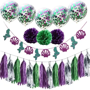 12inch Mermaid Latex Balloon Mermaid Banner Birthday Party Decoration Kid Baby Shower Decor Paper Flower Tassle Party Supply
12inch Mermaid Latex Balloon Mermaid Banner Birthday Party Decoration Kid Baby Shower Decor Paper Flower Tassle Party Supply
