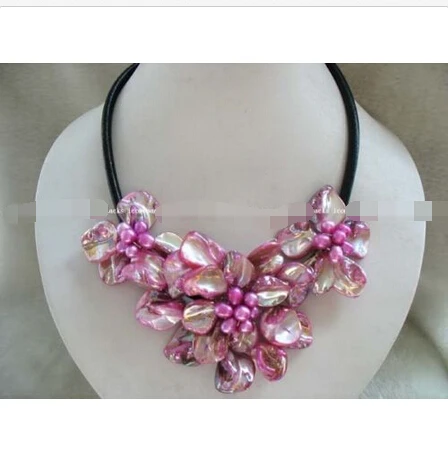 charming ! 17.5" pink shell and pink FW pearl necklace^^^@^Noble style Natural Fine jewe FREE SHIPPING
charming ! 17.5" pink shell and pink FW pearl necklace^^^@^Noble style Natural Fine jewe FREE SHIPPING
