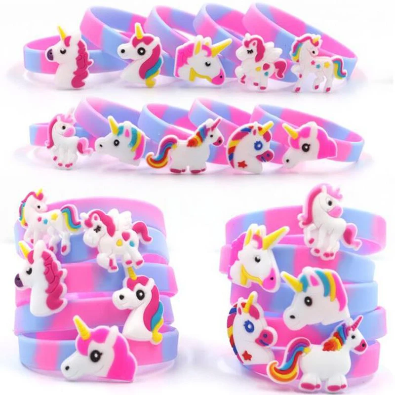5 Pcs Hot Sale Animal Unicorn Bracelet Silicone Wristband Flexible Wrap Slap Bracelet Wedding Birthday Kids Party Gift Favors
5 Pcs Hot Sale Animal Unicorn Bracelet Silicone Wristband Flexible Wrap Slap Bracelet Wedding Birthday Kids Party Gift Favors