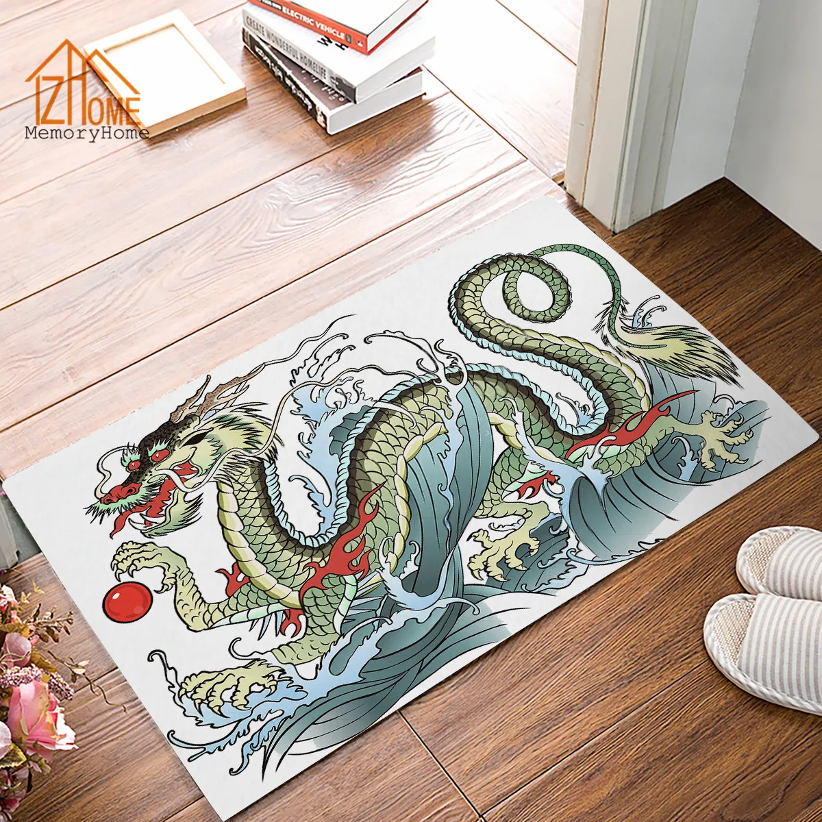 Memory Home Creative Design Ancient Dragon Pattern Doormat Non-woven Fabric Non-slip Bathroom Kitchen Rug Floor Mat White
Memory Home Creative Design Ancient Dragon Pattern Doormat Non-woven Fabric Non-slip Bathroom Kitchen Rug Floor Mat White